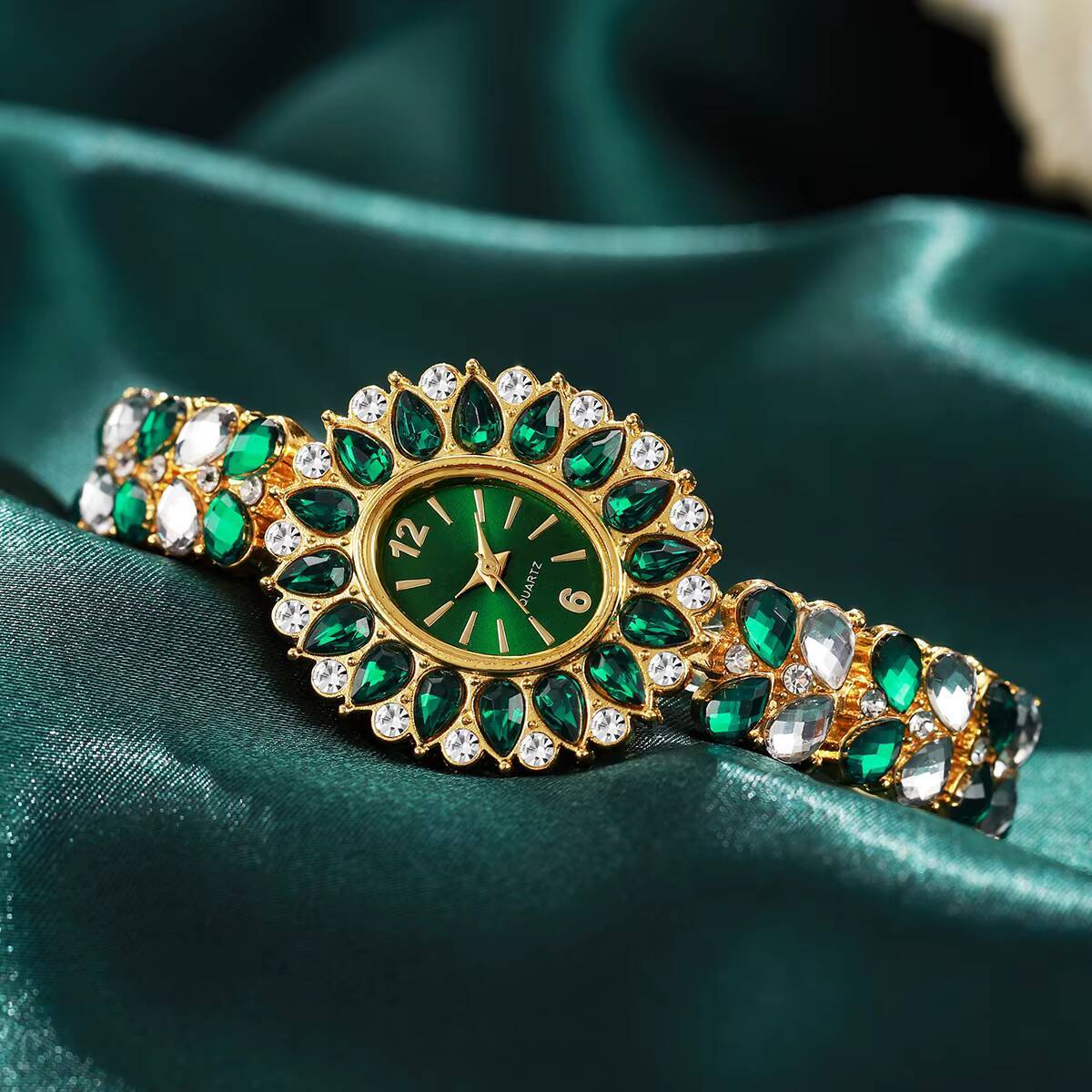 Jewelry Watches For Women - Fashion Women Watches Luxury Rhinestone Bracelet