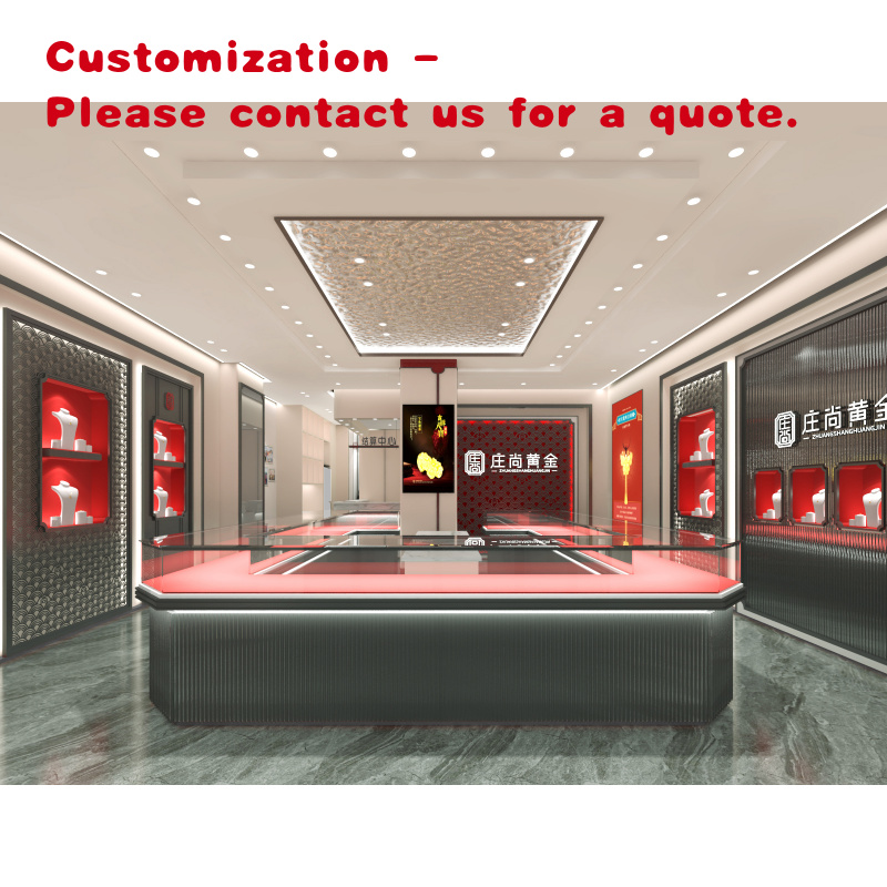 Jewelry And Watches Store - custom.Shopping Mall Glass Jewelry Kiosk Luxury