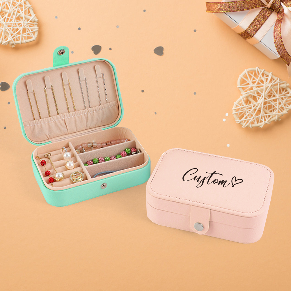 Jewelry & Watches Review - Personalized Customized Portable Button Jewelry Box