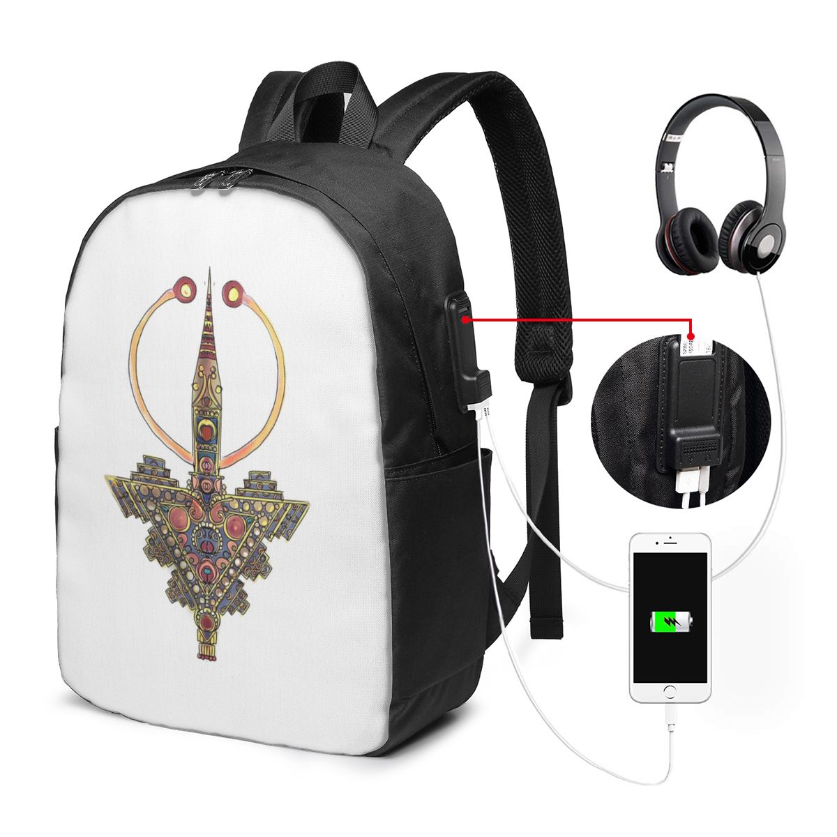 Jewelry & Watches Review - Kabyle Jewelry Amazigh MoroccoBackpack Travel Notebook