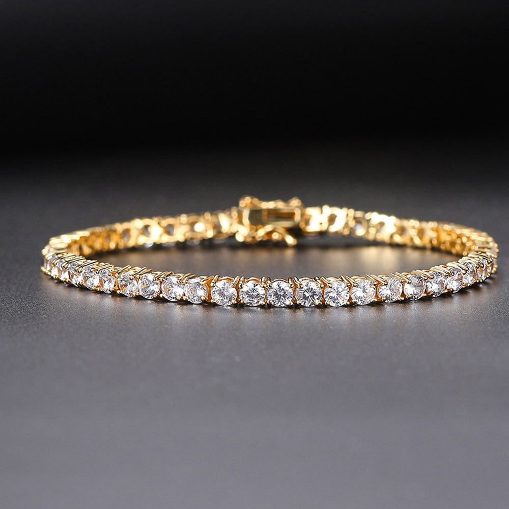 Solid Silver Fine Jewelry Chai - Tennis Bracelet Cubic のレビューと価格