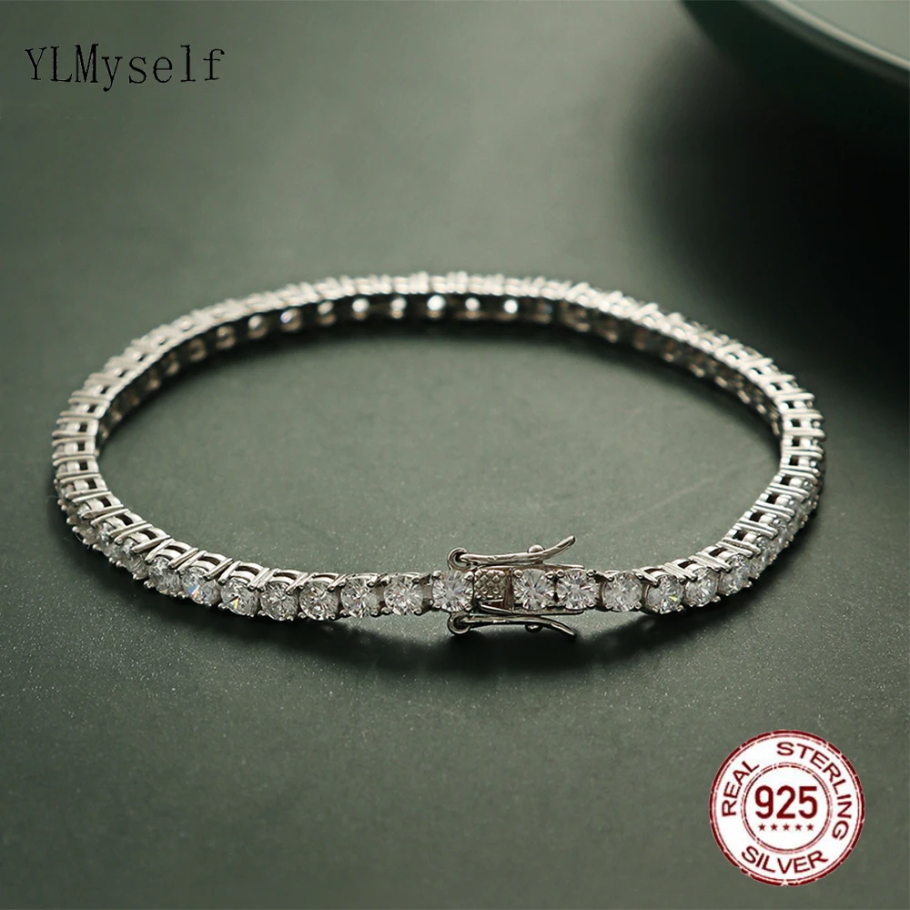Solid Silver Fine Jewelry Chai - Tennis Bracelet Cubic のレビューと価格