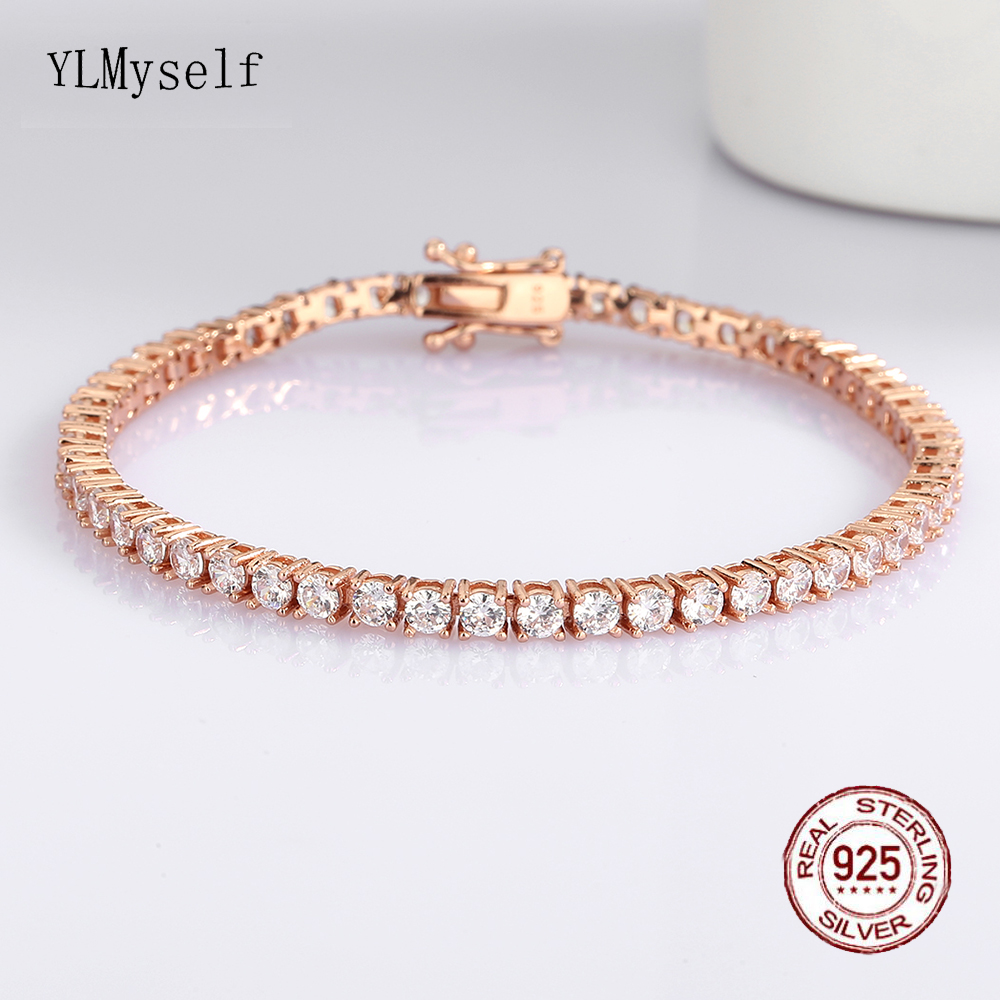 Solid Silver Fine Jewelry Chai - Tennis Bracelet Cubic のレビューと価格