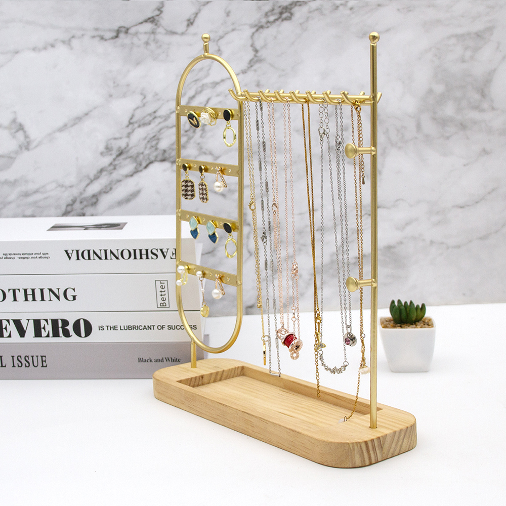 1 desktop solid wood base jewe - Jewelry And Watches Store のレビューと価格