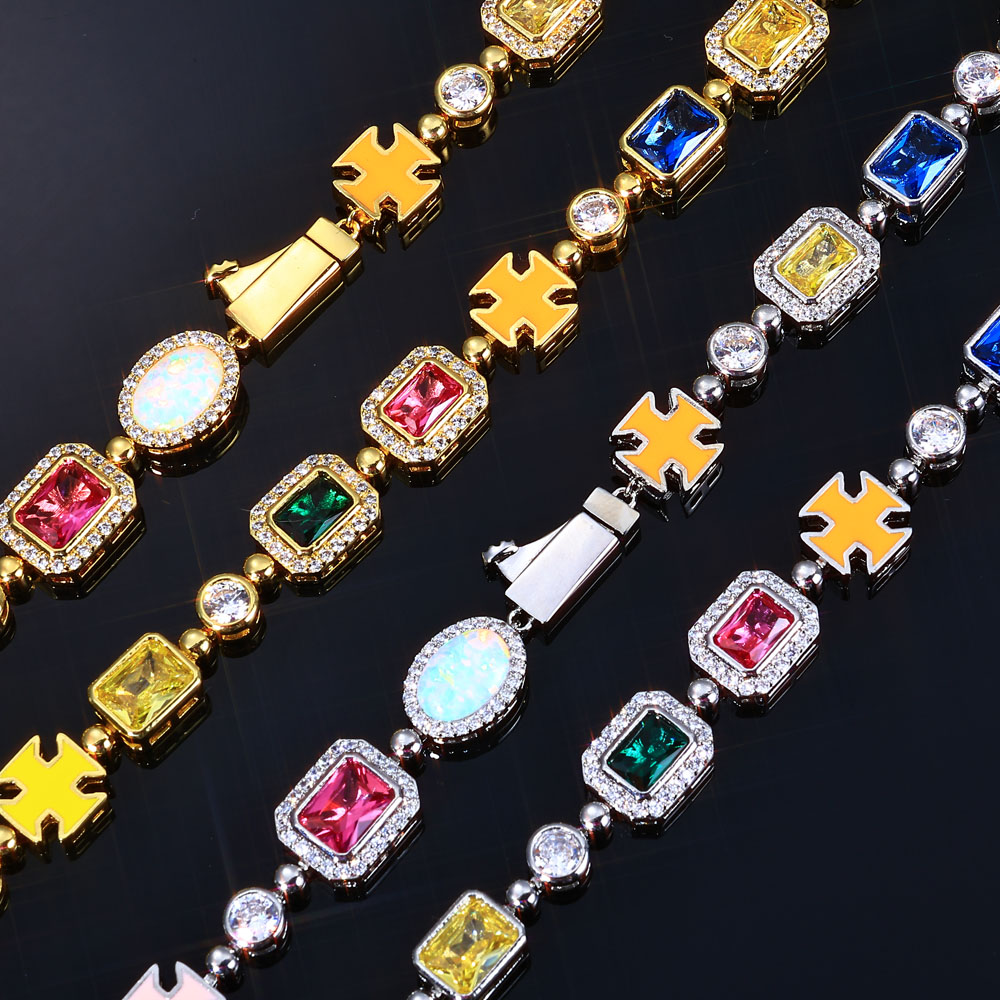 NY 10mm Colorful Gemstone Tenn - Tennis Bracelet Cubic のレビューと価格