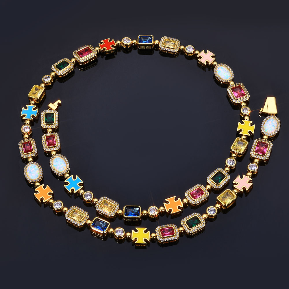 NY 10mm Colorful Gemstone Tenn - Tennis Bracelet Cubic のレビューと価格