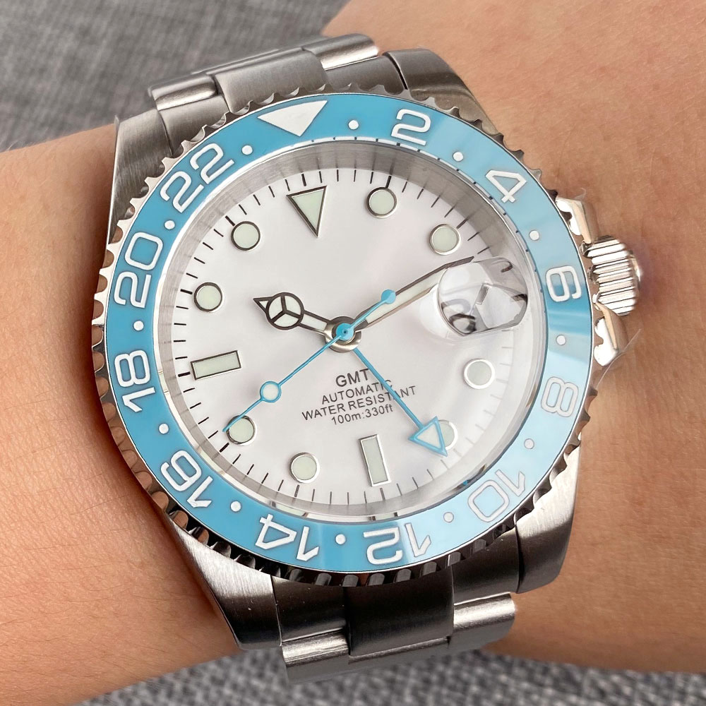 Customized 40mm Ice Blue Dial  - Jewelry Bracelet Watches のレビューと価格