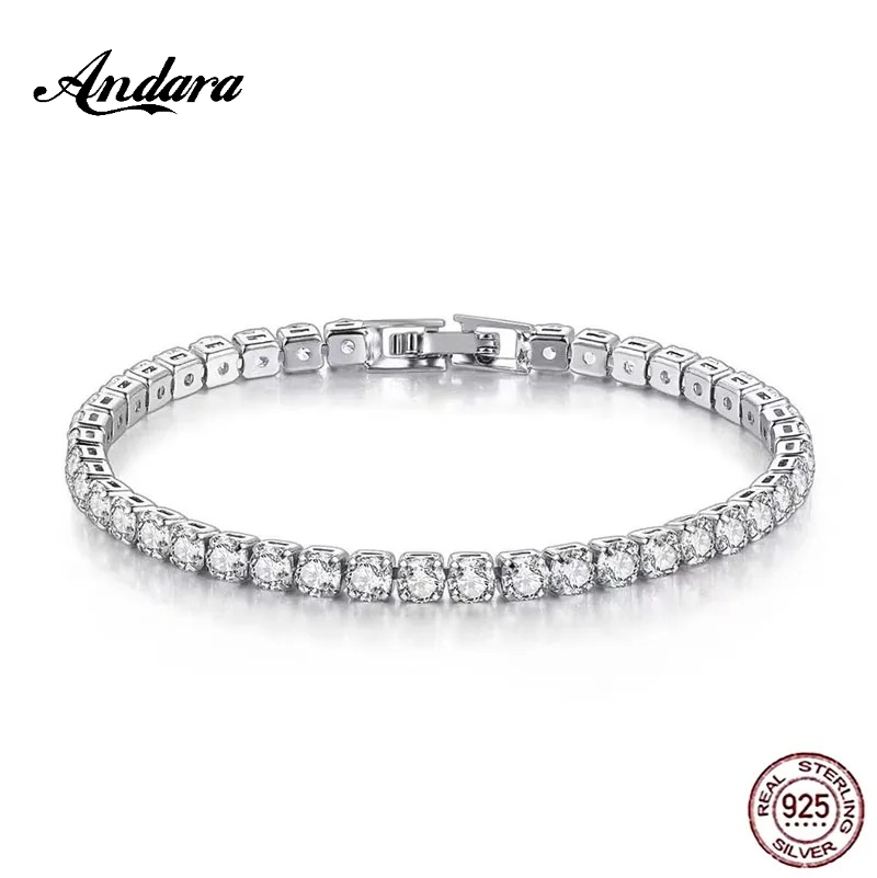 925 Sterling Silver Rose Gold  - Tennis Bracelet Cubic のレビューと価格