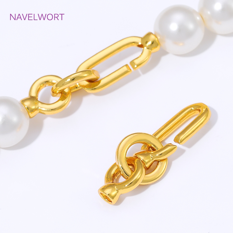 1/2/4Pcs 18K Gold Plated Pearl - Pearl Necklace のレビューと価格