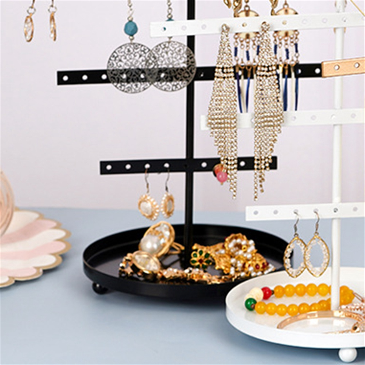 ABQR Black 3-Layer Simple Earr - Jewelry & Watches Review のレビューと価格
