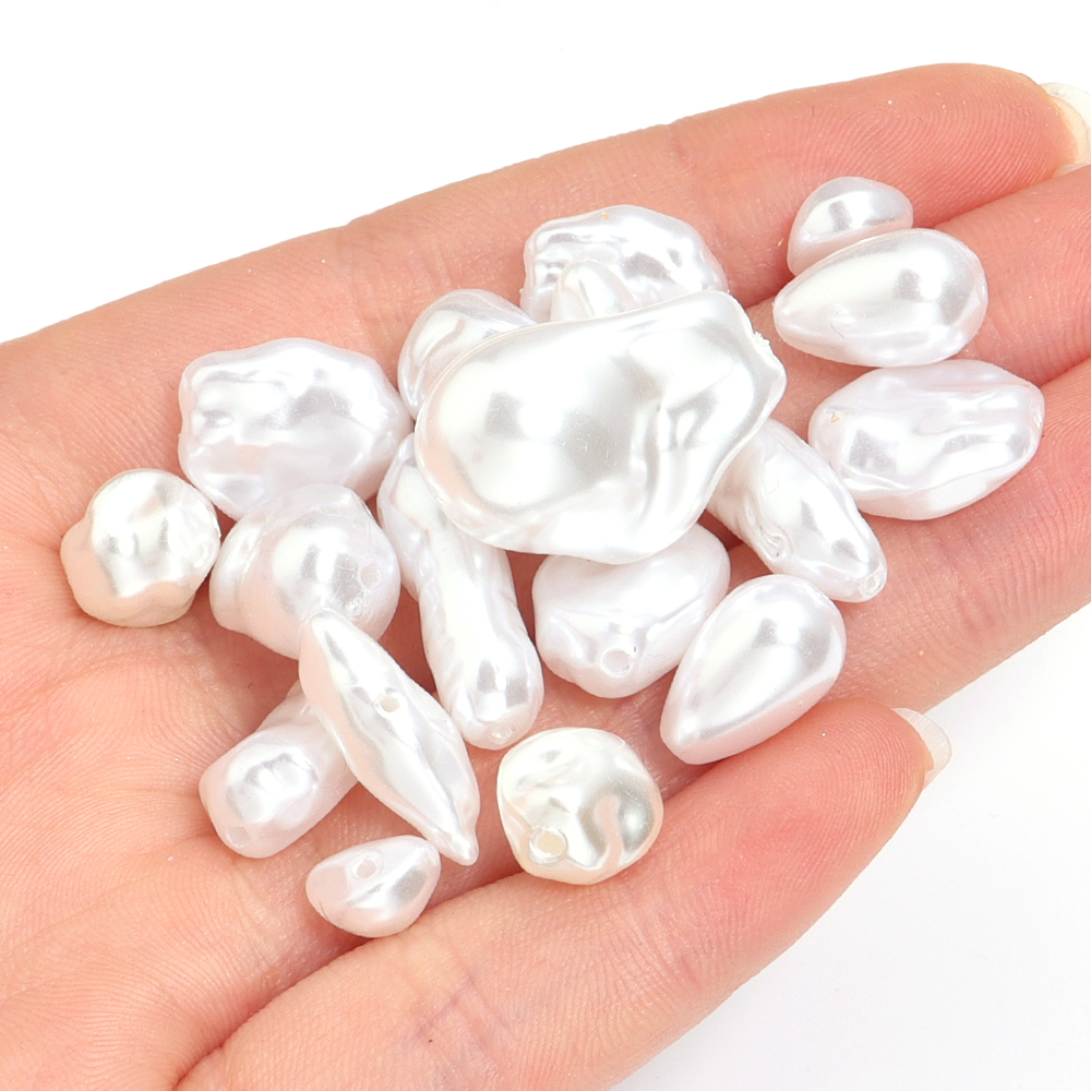 20pcs/lot Irregular ABS Imitat - Pearl Necklace のレビューと価格