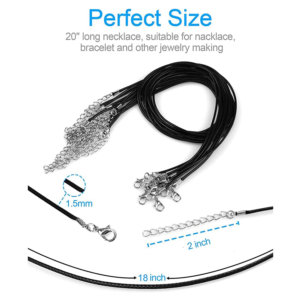 ABQR 24PCS Cord Necklace, 20 i - Jewelry & Watches Review のレビューと価格