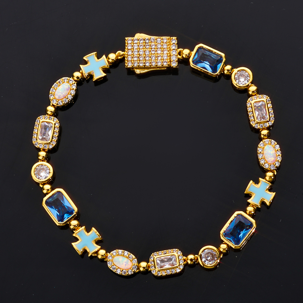 Custom New Design Street Hip H - Tennis Bracelet Cubic のレビューと価格