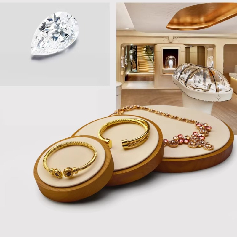 Solid Wood Jewelry Display Tra - Jewelry And Watches Store のレビューと価格