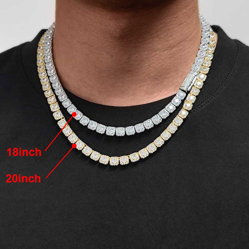 Clustered Diamond Tennis Chain - Tennis Bracelet Cubic のレビューと価格