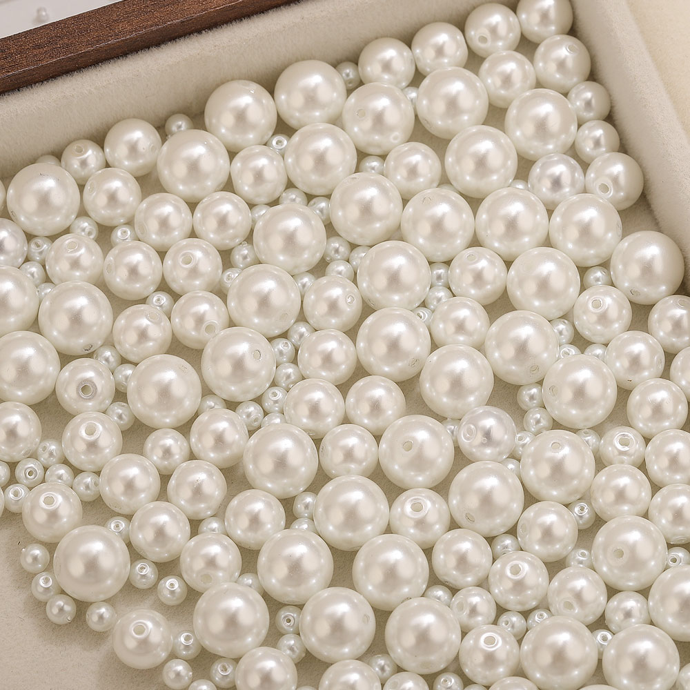 100pcs 4/6/8/10mm High Quality - Pearl Necklace のレビューと価格