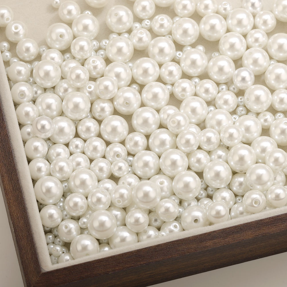 100pcs 4/6/8/10mm High Quality - Pearl Necklace のレビューと価格