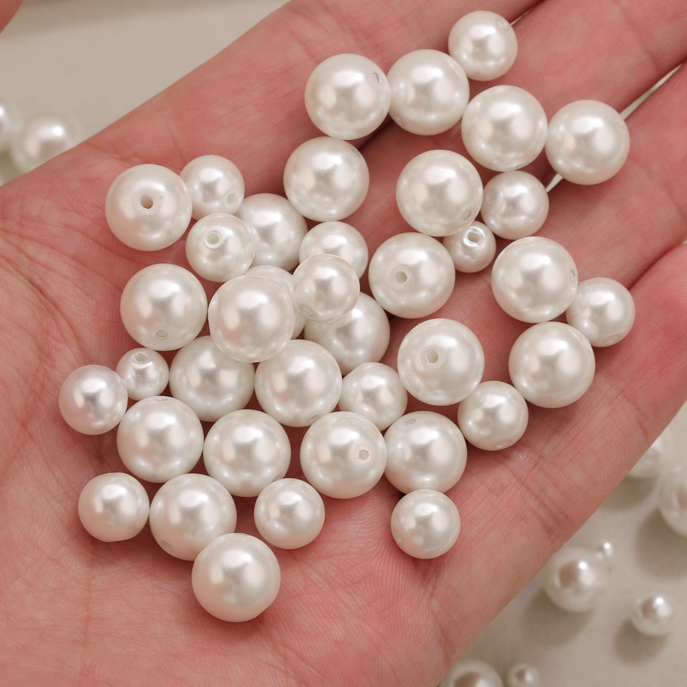 100pcs 4/6/8/10mm High Quality - Pearl Necklace のレビューと価格