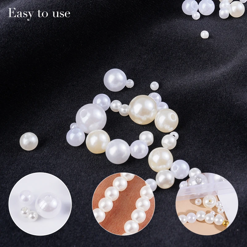 800pcs Artificial Faux Pearl R - Pearl Necklace のレビューと価格