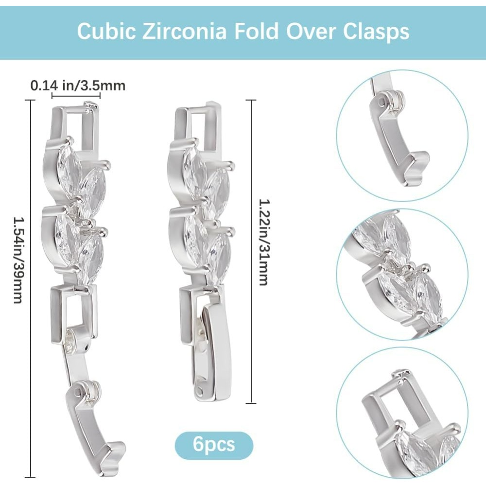 1 Box 6Pcs Bracelet Extender C - Jewelry Bracelet Watches のレビューと価格