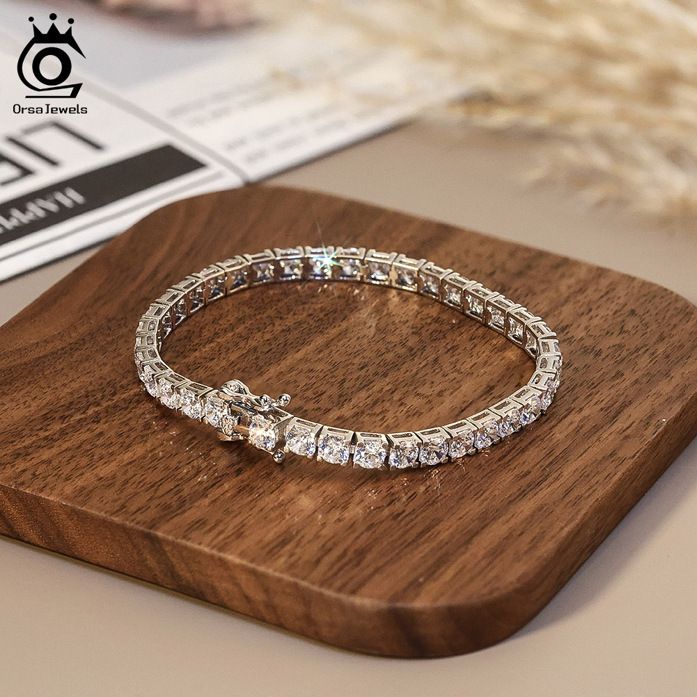 ORSA JEWELS 2mm 3mm 4mm 5A Cub - Tennis Bracelet Cubic のレビューと価格