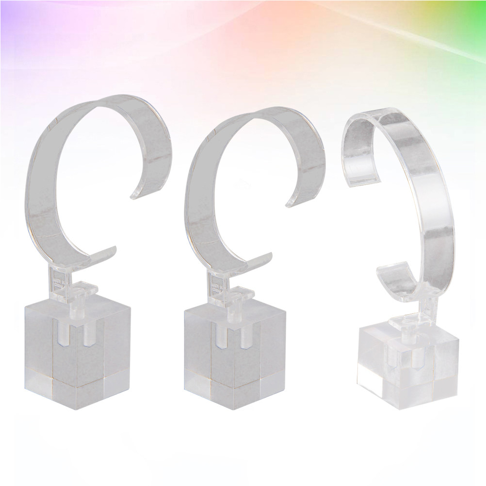 3Pcs Transparent Watch Display - Jewelry Or Watches のレビューと価格