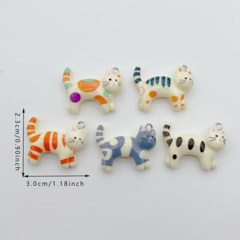 10pcs resin cartoon cat animal - Jewelry & Watches Review のレビューと価格