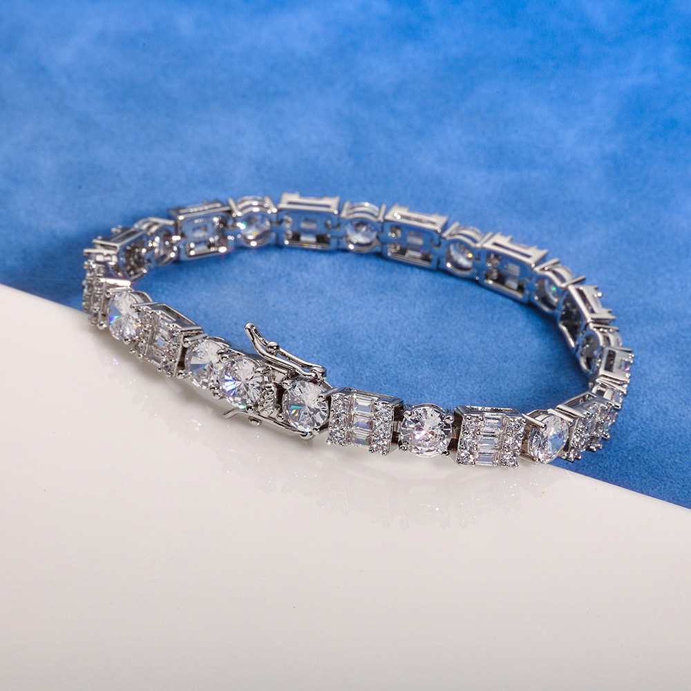 HHIOK Hip Hop Jewelry Tennis B - Tennis Bracelet Cubic のレビューと価格