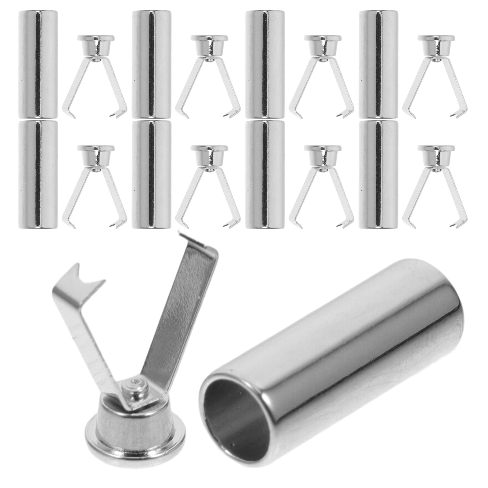 10Pcs Sleek Alloy Aglets Metal - Jewelry Repair & Watches Photos のレビューと価格