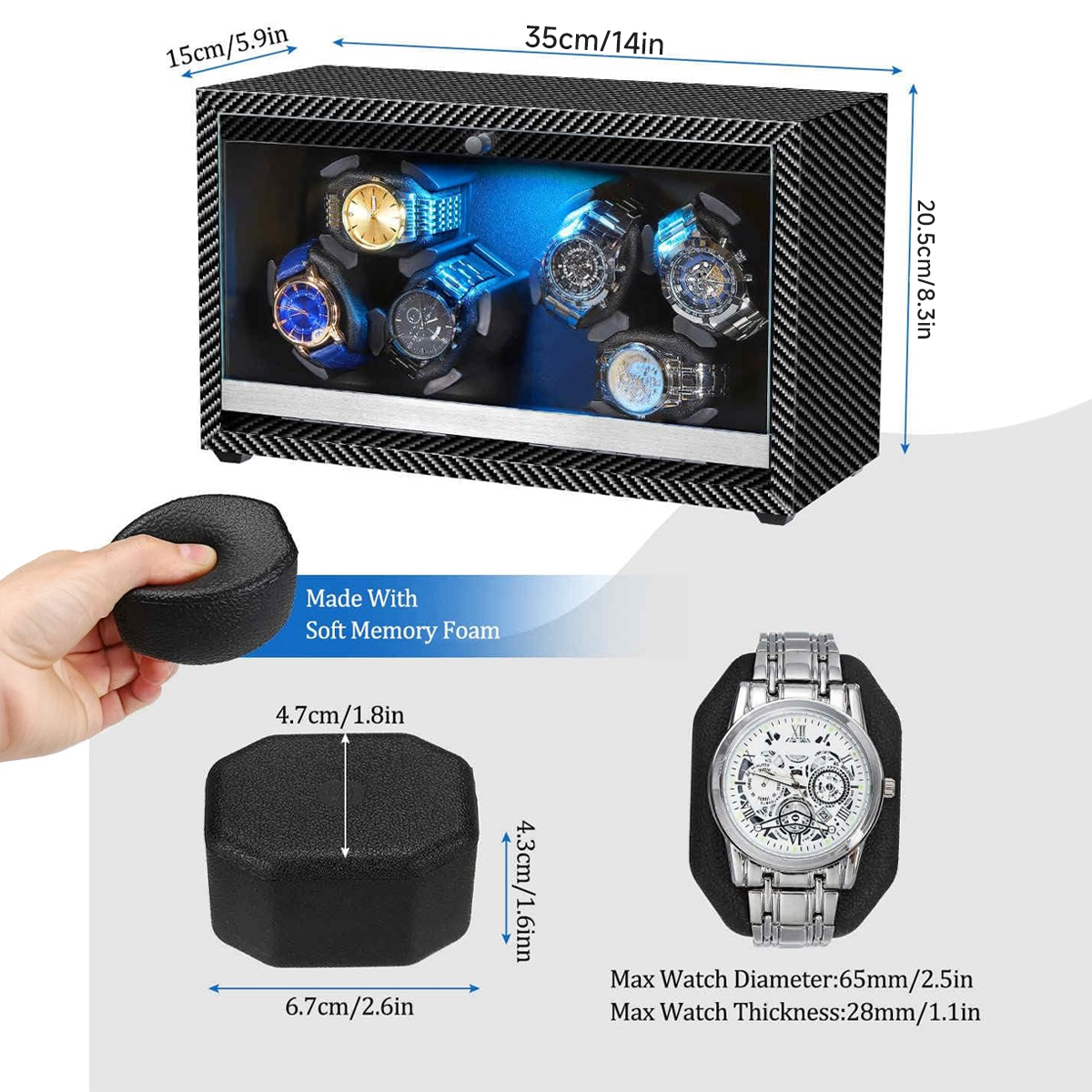 Watch Winder for Automatic Wat - Jewelry And Watches Store のレビューと価格