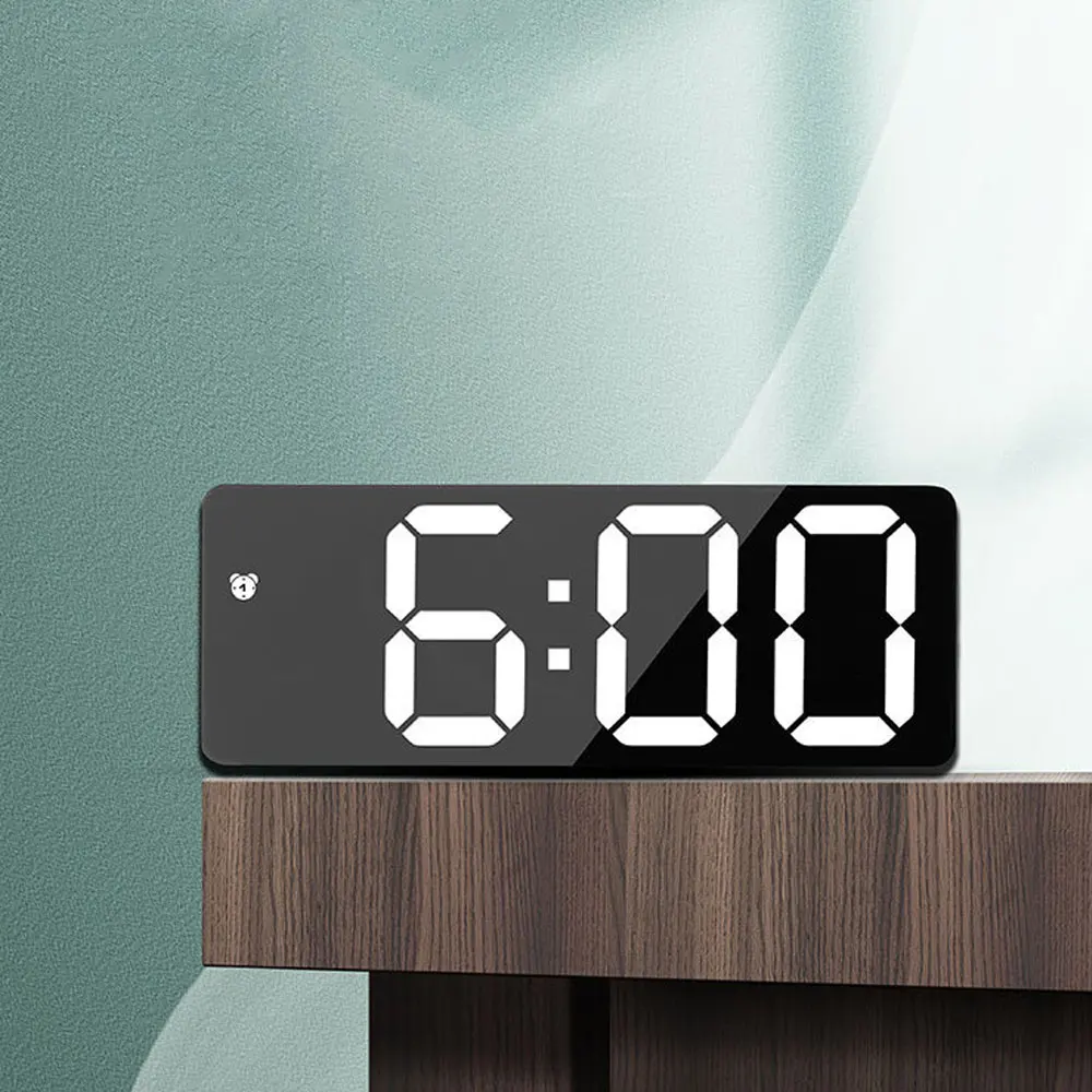 Acrylic Mirror Alarm Clock Ele - Moments Watches & Jewelry Vaughan Mills のレビューと価格
