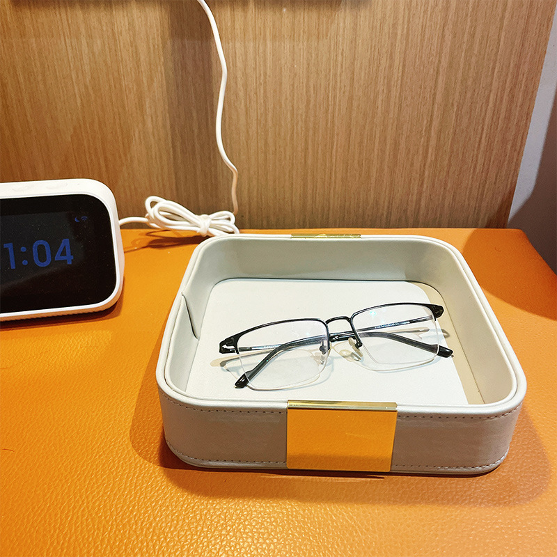 Leather Desk Tray Desktop Stor - Jewelry And Watches Store のレビューと価格