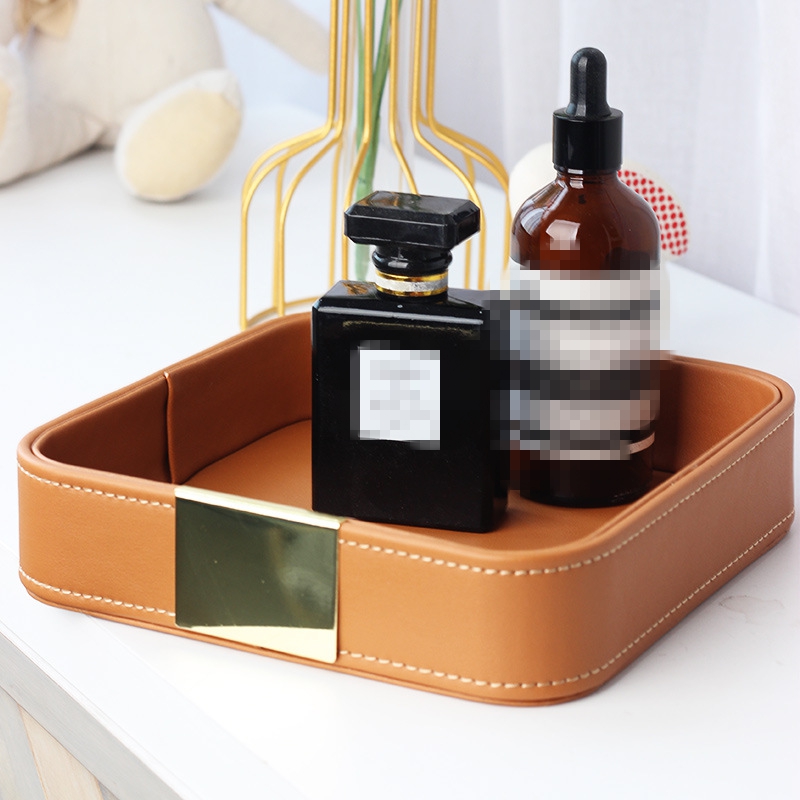 Leather Desk Tray Desktop Stor - Jewelry And Watches Store のレビューと価格