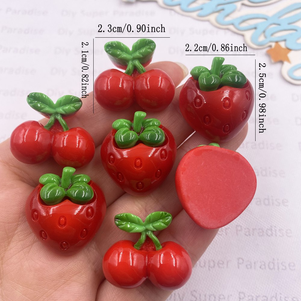 8PCS Resin Kawaii Colorful Red - Paradise Jewelry & Watches Dolphin Mall のレビューと価格