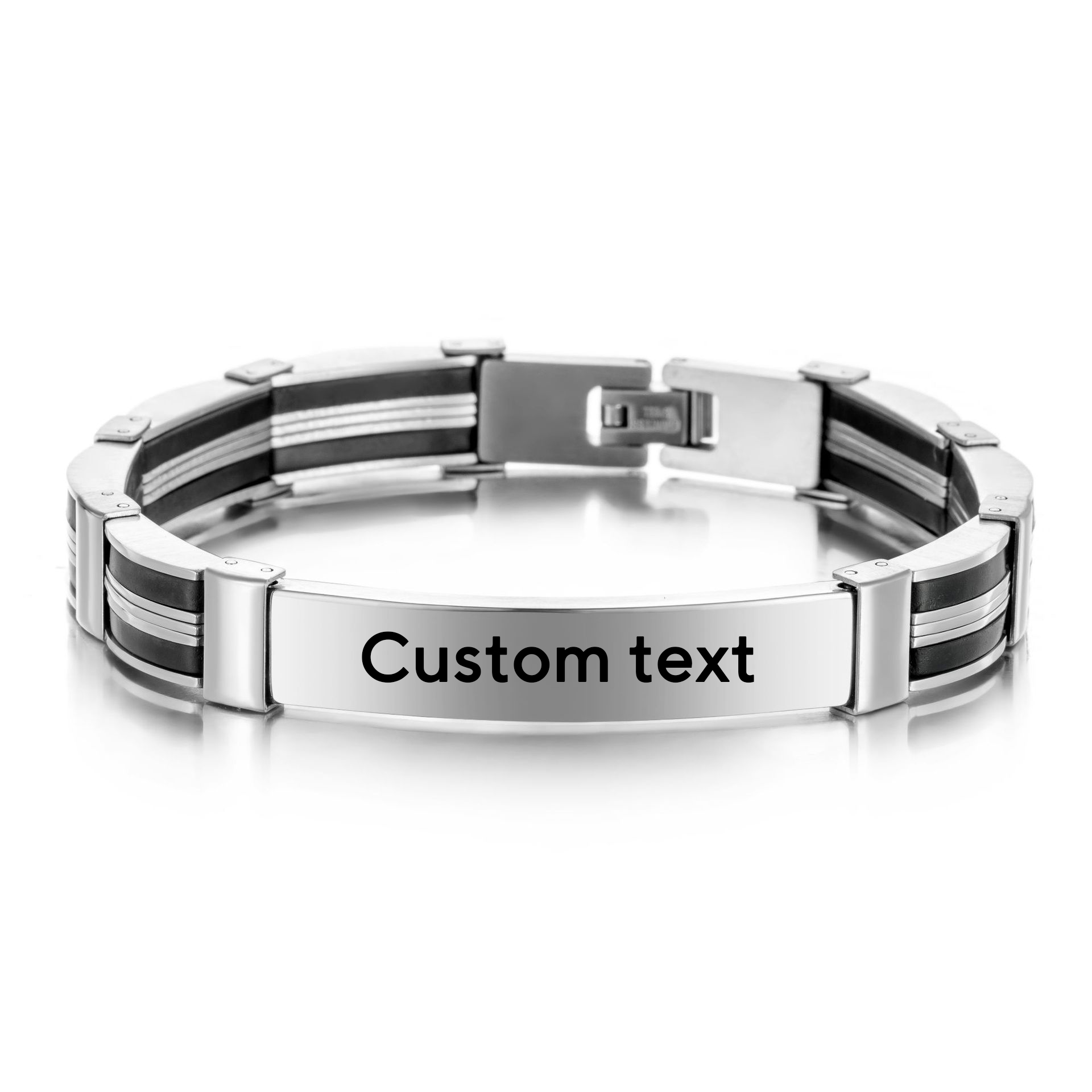 Punk Custom TEXT Name Men Stai - Jewelry Watches For Women のレビューと価格