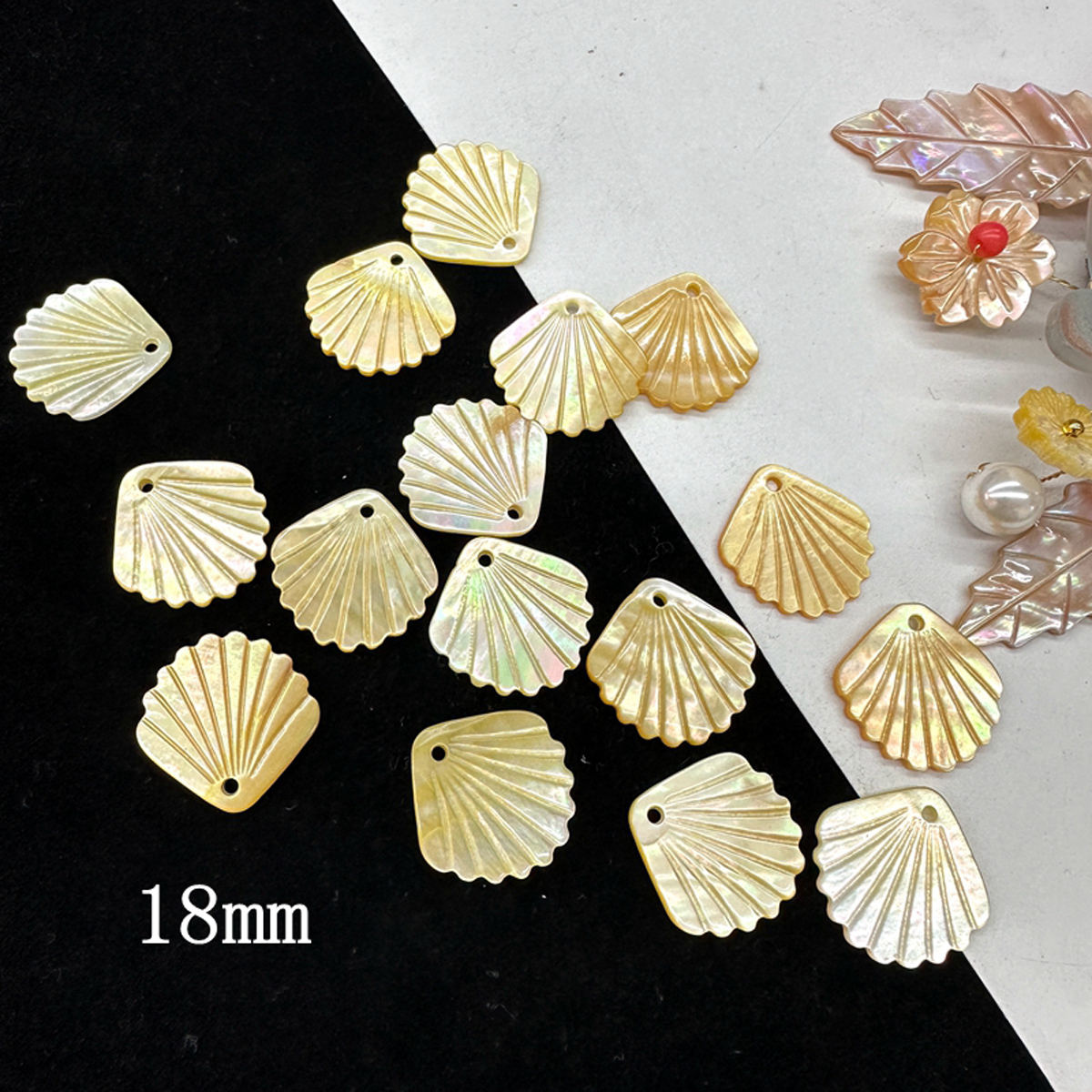 5Pcs Shell Beads With Hole Nat - Pearl Necklace のレビューと価格