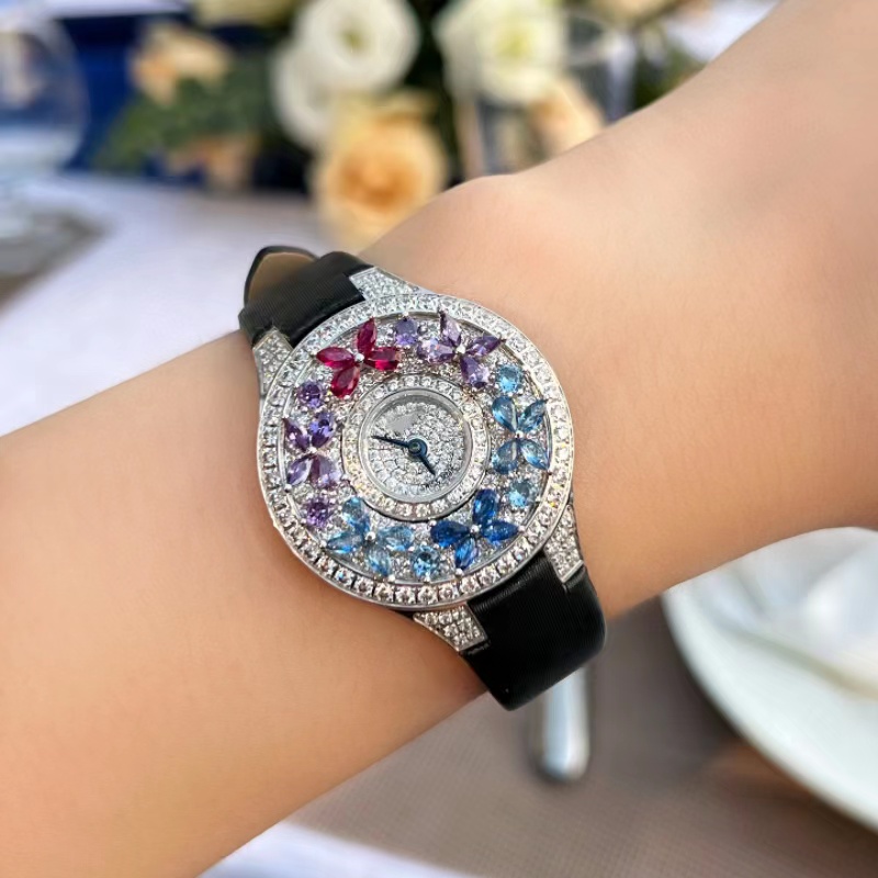 Luxury Colorful Women's Watch  - Jewels In Quartz Watches のレビューと価格